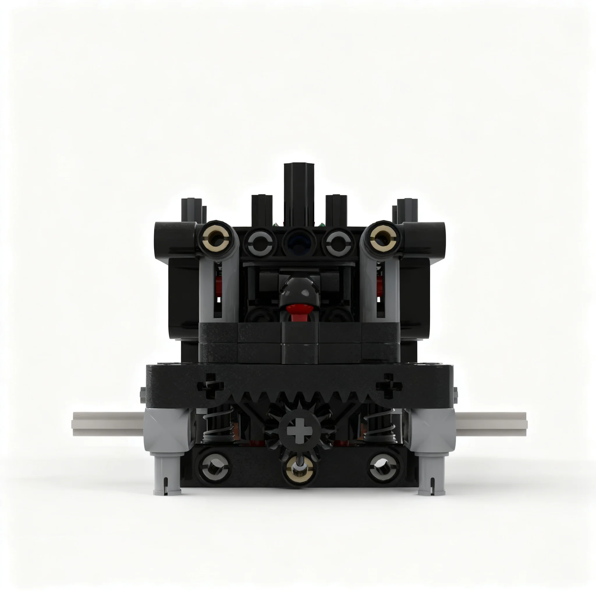 215pcs MOC Hyper-compact Chassis + Gearbox Technical Model Building Blocks Architecture Creative DIY Display Craft Assemble