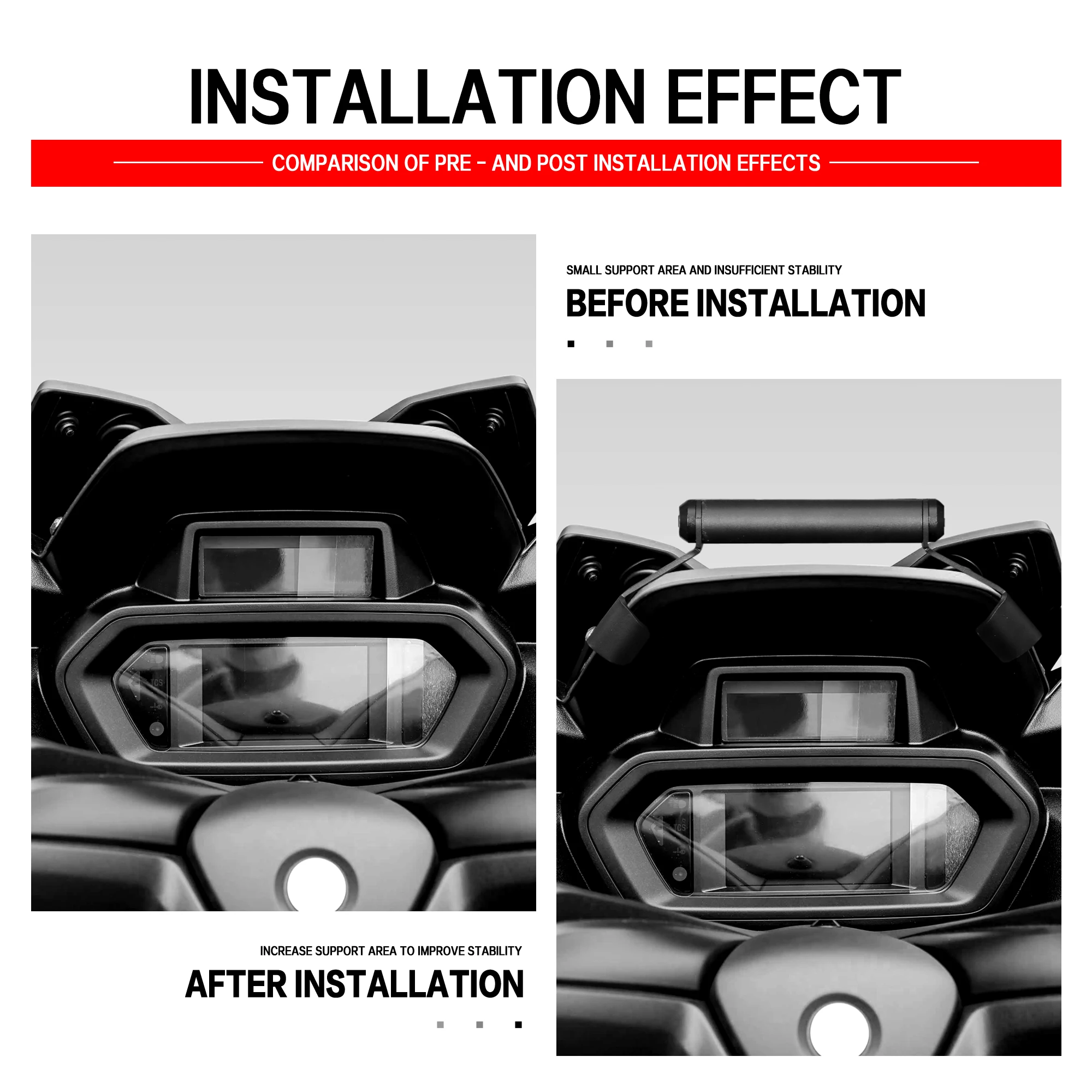 ل XMAX300 XMAX 300 2025 دراجة نارية اكسسوارات لتحديد المواقع والملاحة قوس حامل هاتف المحمول حامل 22 مللي متر ل XMAX 300