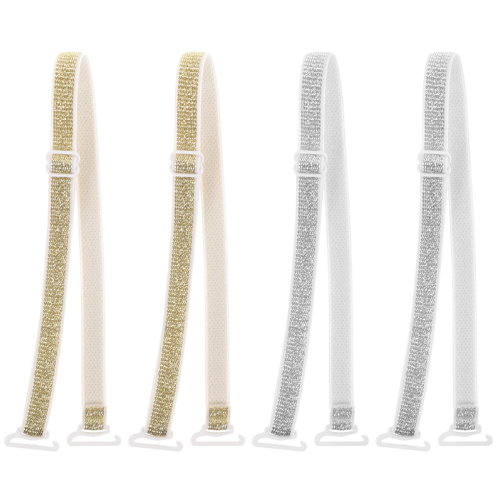

2 Pairs Bra Straps Replacement Adjustable Elastic Non Slip Underwear Shoulder Straps Lingerie Women Extension Strap For Tube