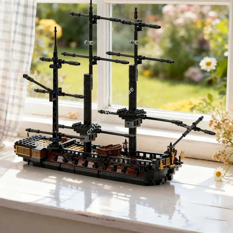 3172 elementy MOC Amfiteatryczna Statka Piracka Model Piratów Klocki Konstrukcyjne Zabawki do Składania DIY Kreatywny Pomysł na Prezent Świąteczny