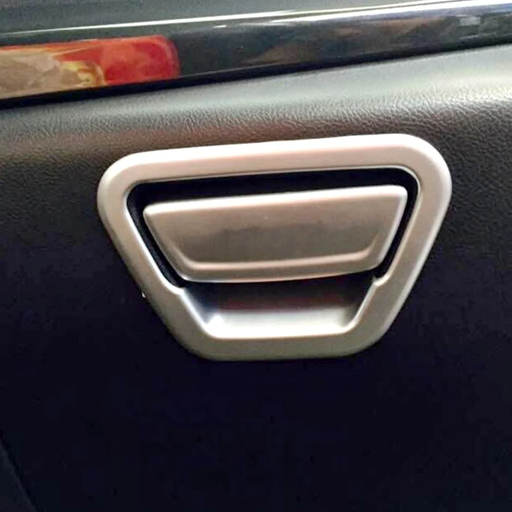 Car instrument desk right on Co-pilot storage box Cover Trim Sequin  Decoration Car Accessories For Ford Kuga Escape 2013-2017