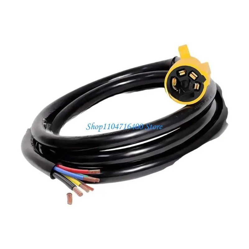 

y1gd 4ft Weatherproof 7 Pin Trailer Wiring Harness Bright Yellow PVC Universal Trailer Light Connector