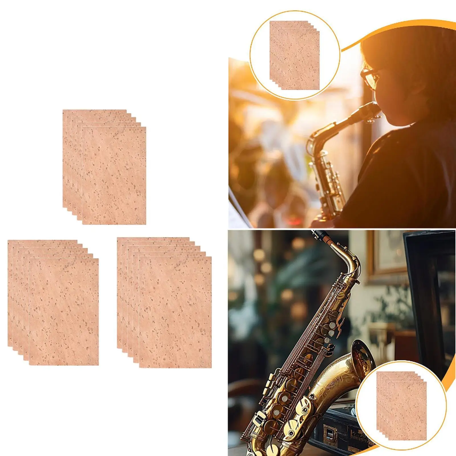 

5Pcs Sax Neck Cork Woodwinds Repair Accessorie Parts Saxophone Neck Cork