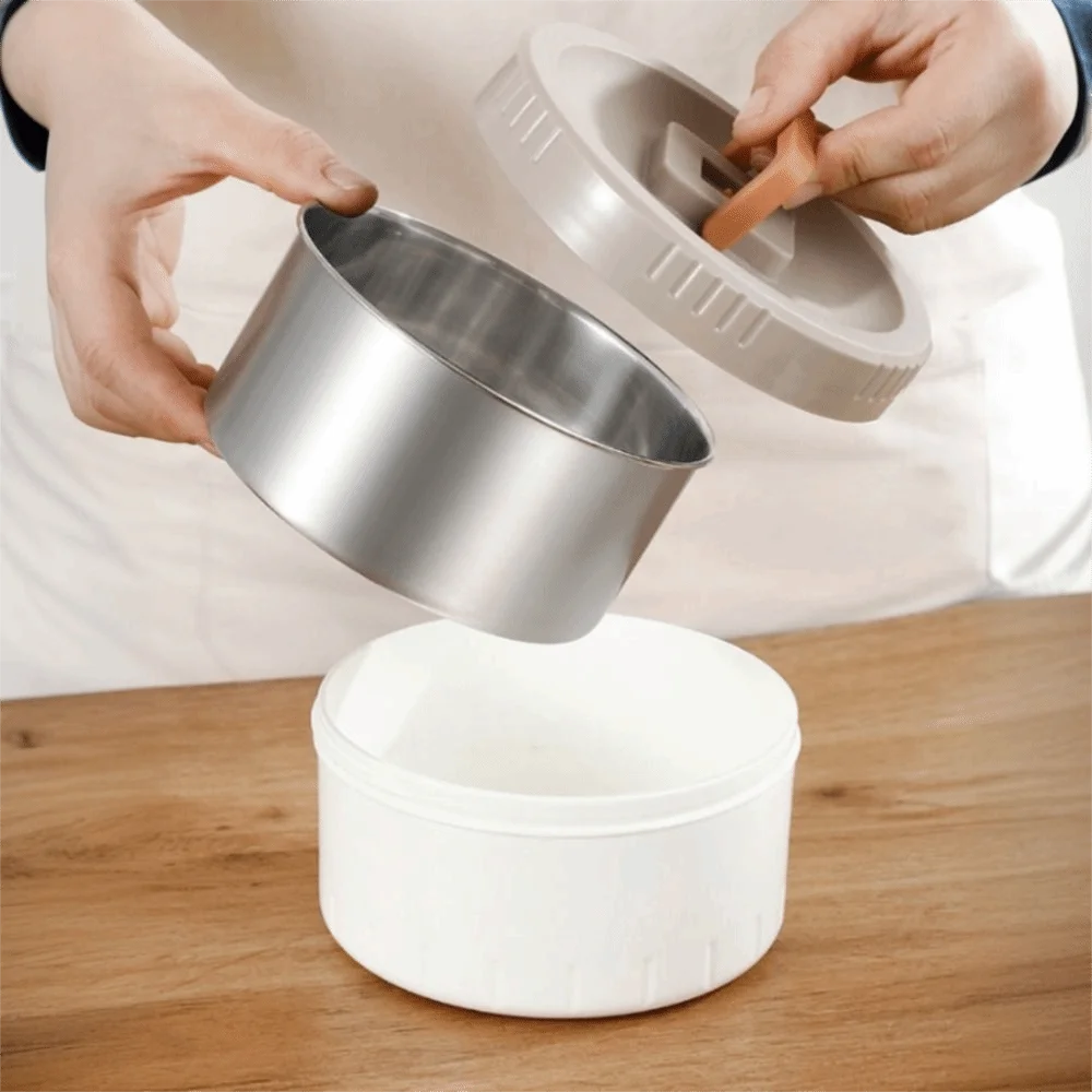 Multi-layer Vacuum Insulated Food Jar Large Capacity Long-lasting Heat/Cold Retention Thermal Lunch Box Removable