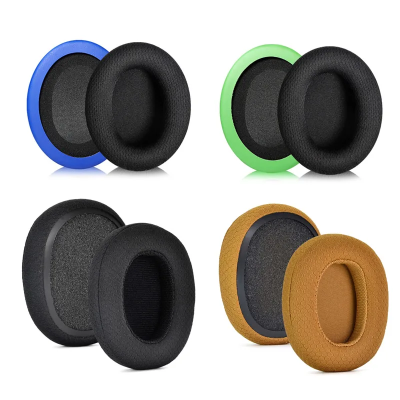 Replacement Breathable Fabric Cloth Ear Pads Cushion for Sennheiser HD 4.50 HD4.50 BTNC Headphones EarPads Mesh Sleeves Cover