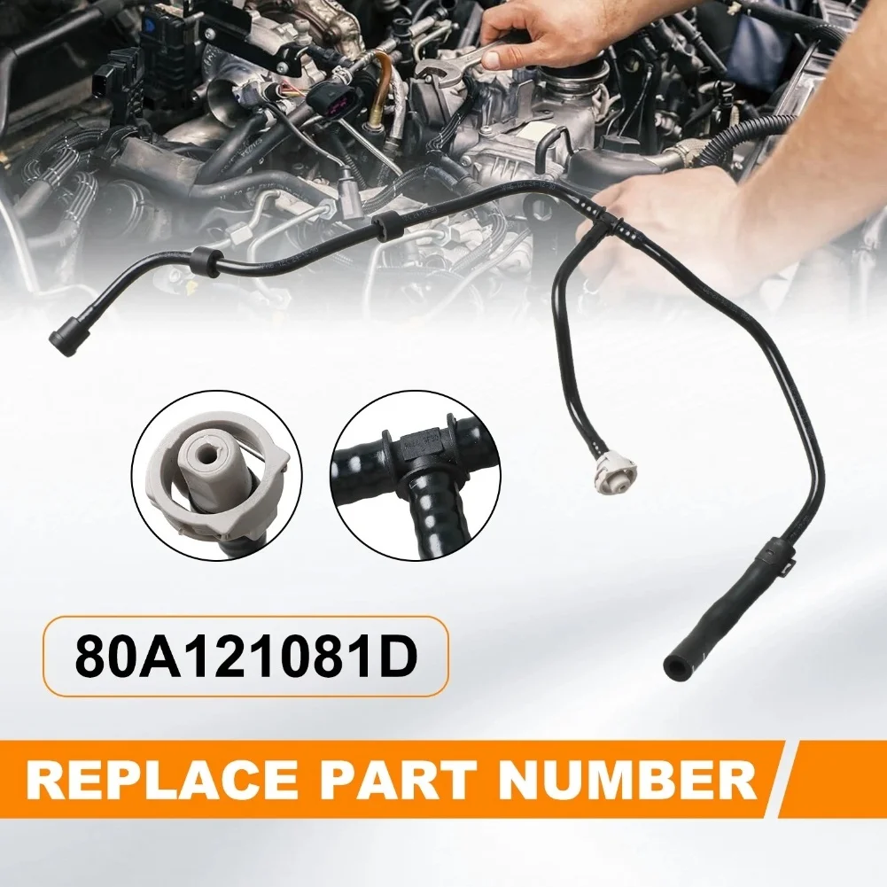 

OEM 80A121081DH Coolant Tank Hose Perfect Fit Plastic Material Stable Characteristics Coolant Reservoir Tank Hose Engine Black