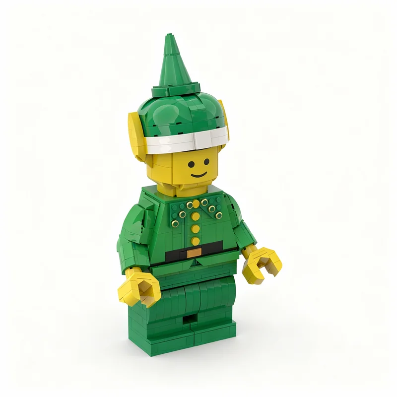 792pcs MOC Scaled Sant S Elf Seasonal Christmas Model Building Blocks Construction Toys DIY Christmas Gift Creative Idea