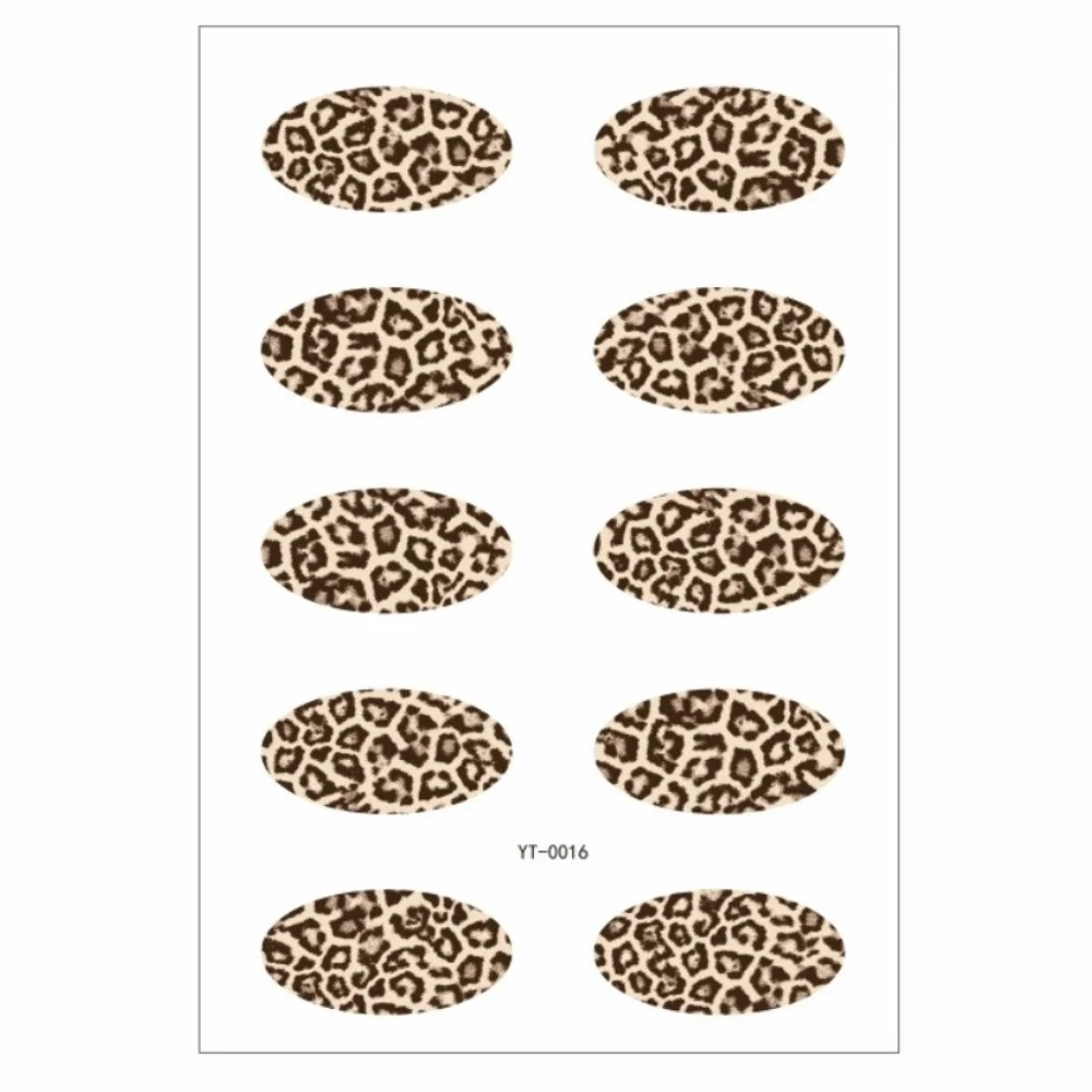Gradient Color Eye Shadow Tattoo Stickers Leopard Print Flash Leopard Print Tattoo Decals Wedding Tool Waterproof