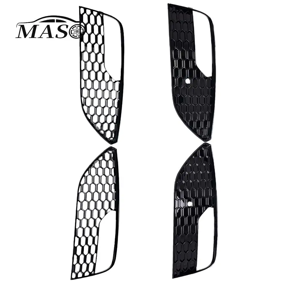 2pcs Honeycomb Mesh Style Car Front Bumper Fog Light Grille Grill Cover for Audi A3 2012-2016 Regular Model 8V3807681 8V3807682