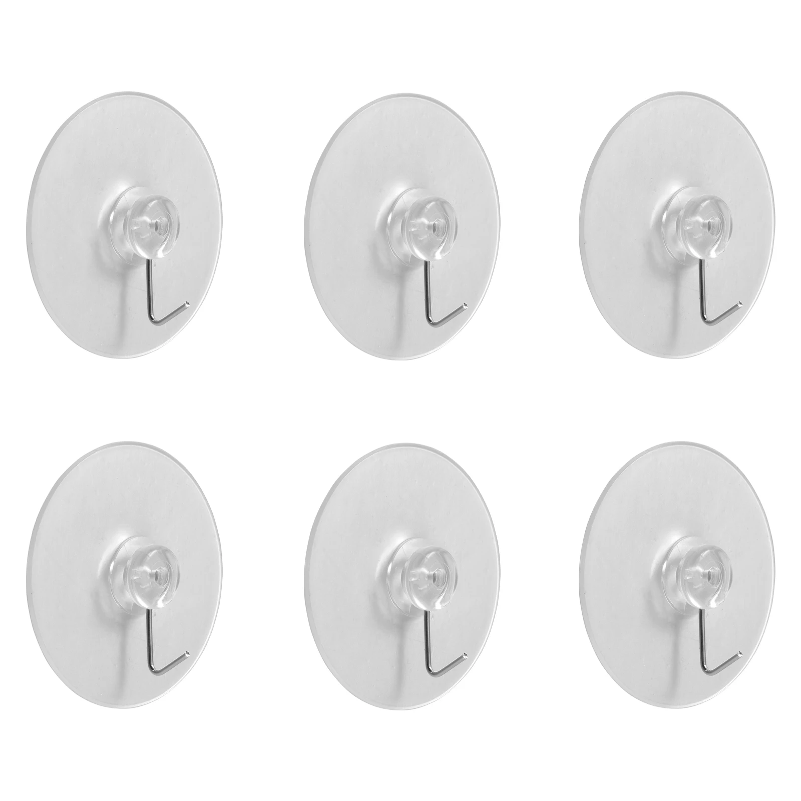 

12pcs Suction Cup Hooks PVC Removable Strong Self Adhesive Wall Hanging Bathroom Kitchen Vacuum Hanger Hook