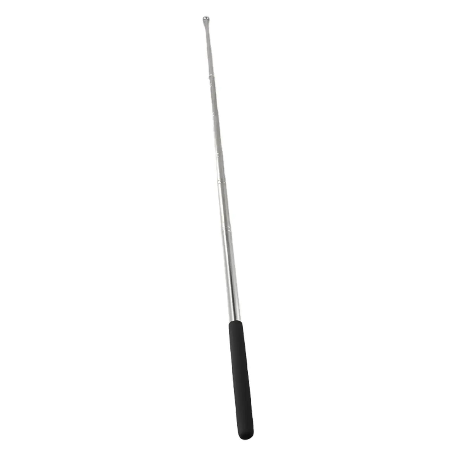 1.6M Telescopic Flagpole Stainless Steel Black Sponge Handle-Portable Pole Flag-Waving Flagpole Teaching Pointer