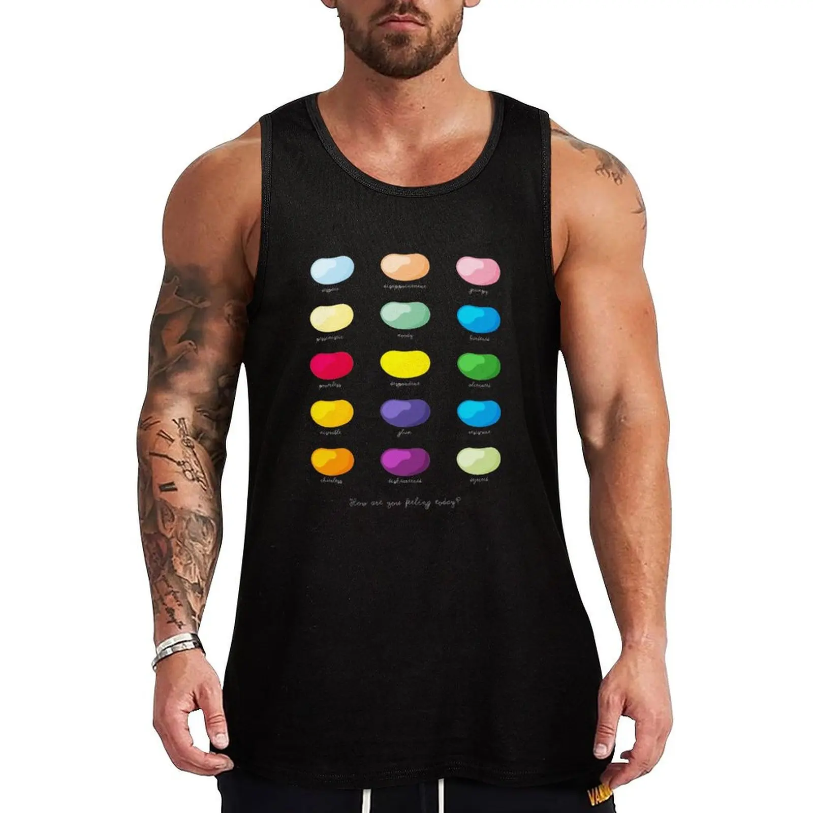 Every emotion beans Tank Top Top clothing men sleeveless shirts