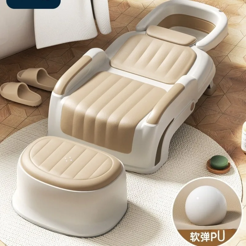Hair washing recliner Shampoo chair Shampoo artifact Foldable adult household shampoo bed