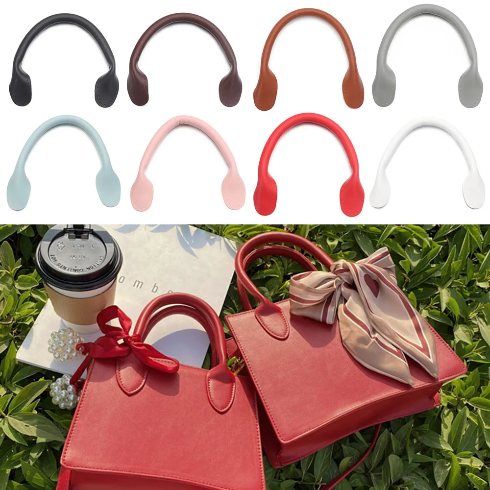 New Detachable PU Leather Bag Belt 32cm Handbag Band Handle Shoulder Bag Strap Gift Box Handle Band DIY Bag Accessories