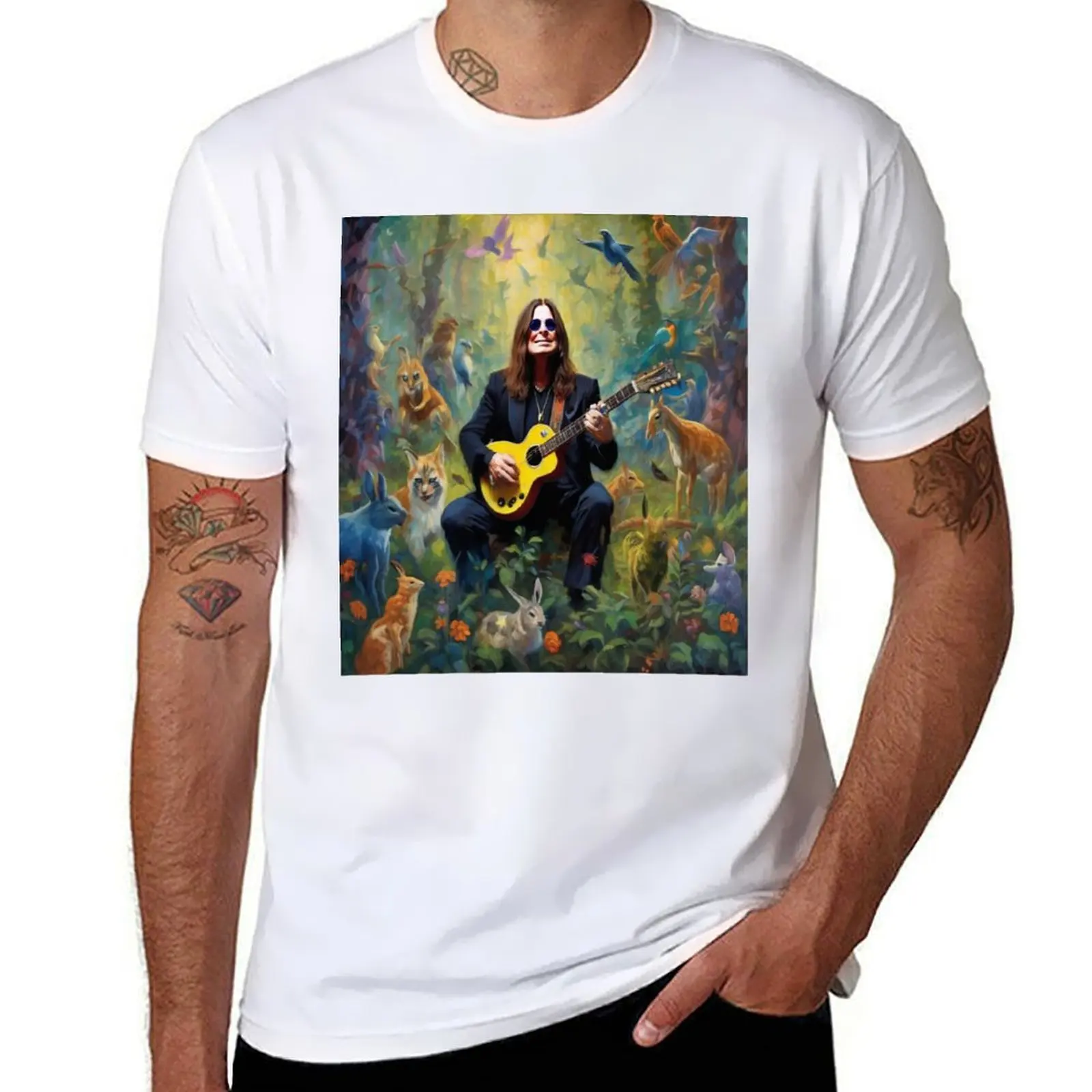 

Ozzy's Enchanted Jam: Musical Magic in the Forest T-Shirt t shirts cotton 100% man t shirt summer T-Shirt