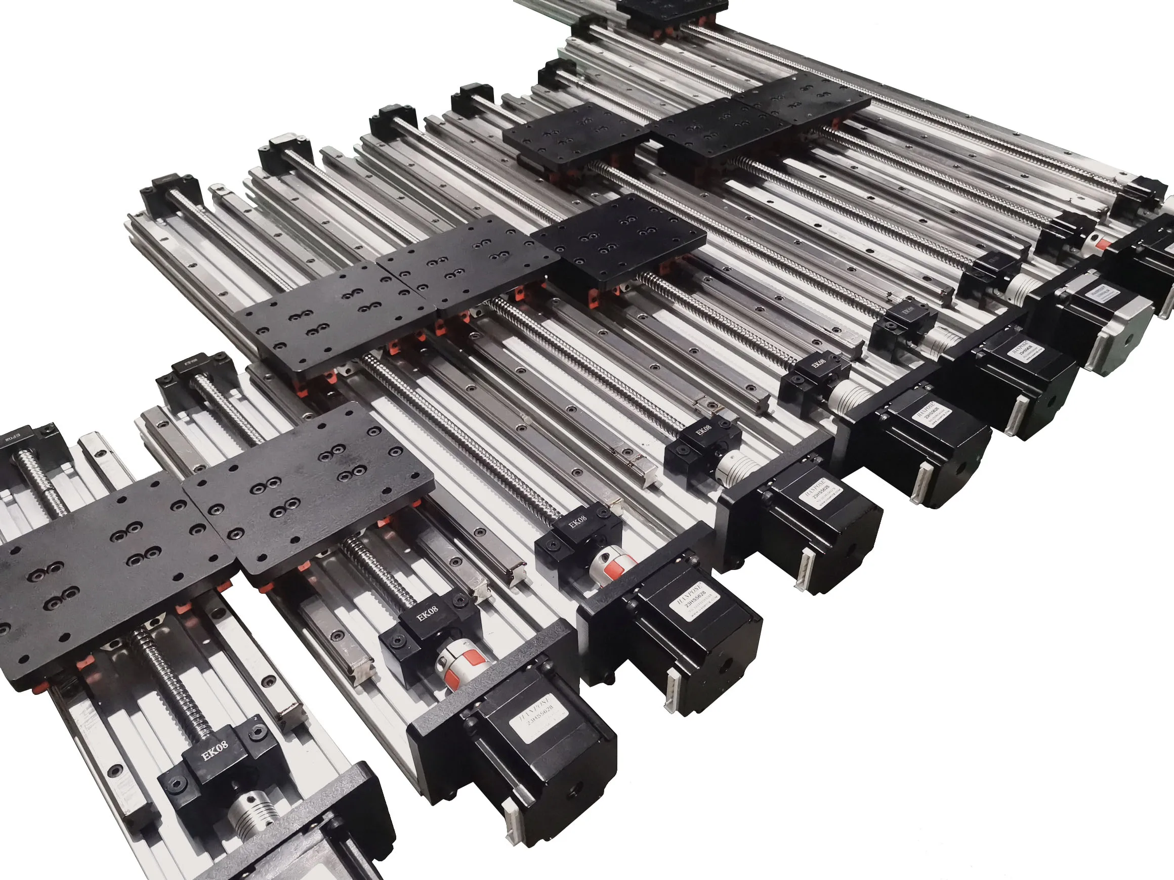 HPV6 ballscrew SFU1204 with Linear Guides HGH15 HIWIN same size with NEMA23 2.8A 56mm stepper motor for CNC milling machine