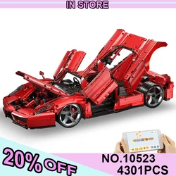 2023 KBOX New Ferr ENZO MOC 10523 Speed Sports Car Building Blocks Model Racing Vehicle Bricks Toy Set for Kids Adult s Chris