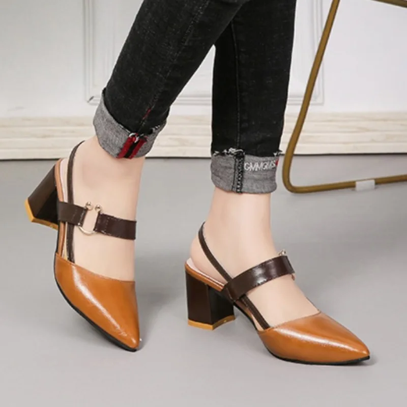 Buty damskie sandały damskie 2024 letnie nowe spiczaste sandały Pluis rozmiar damskie modne szpilki buty damskie sandały