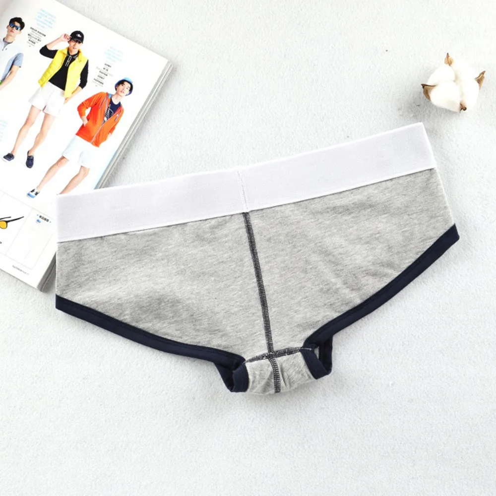 Новый комплект трусов, мужские сексуальные мужские хлопковые нижнее белье, дышащие дышащие трусы, выпуклые трусы, трусы с низкой талией U