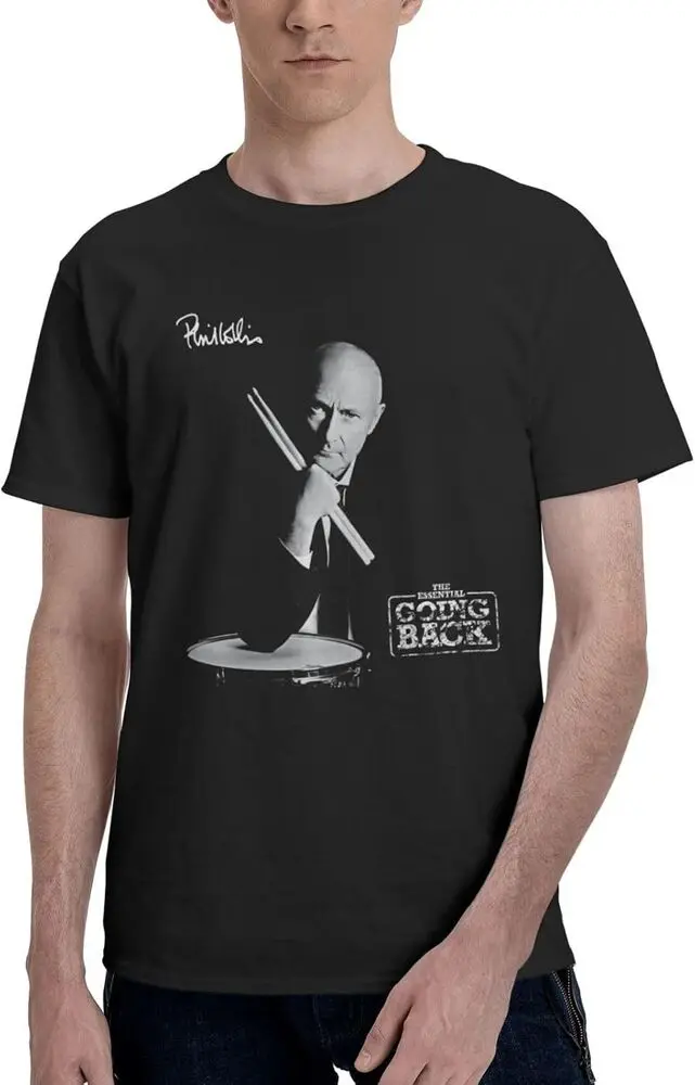 Phil Collins Mens T Shirt Summer Crewneck Short Sve Shirts  Funny  Tee Tops Anime Graphic T-shirts for Men Clothing Women Tees Y