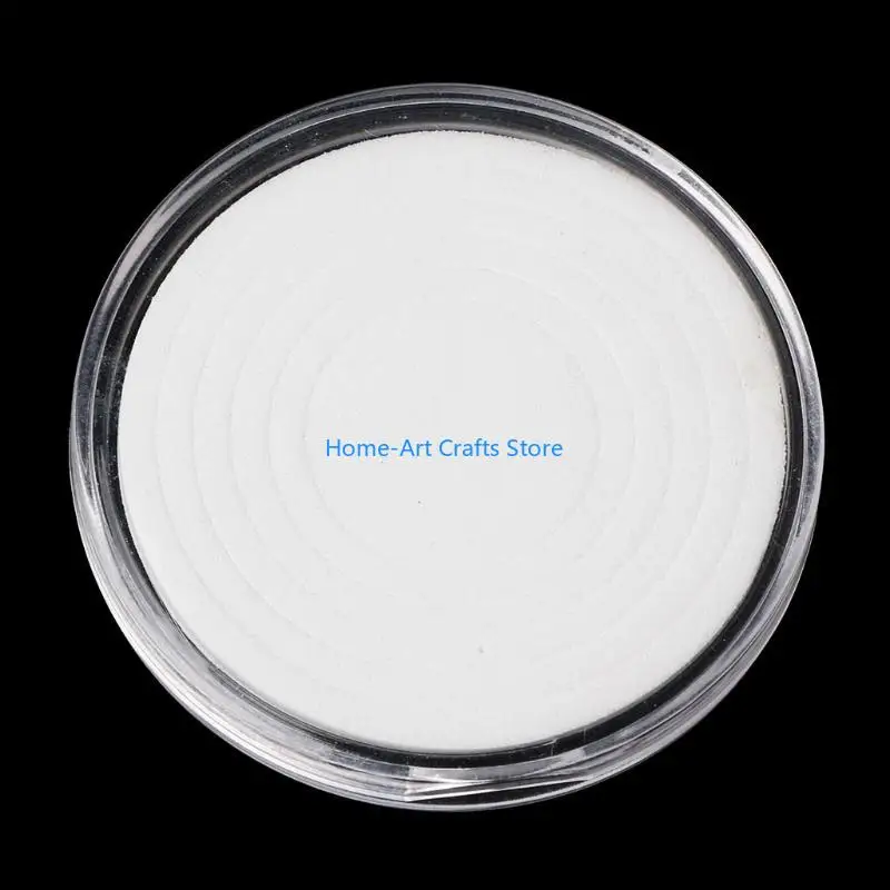 Y3NA Round Coin Storage Box Inner Pad Set of 5 Transparent Beauty Diamond for Ca