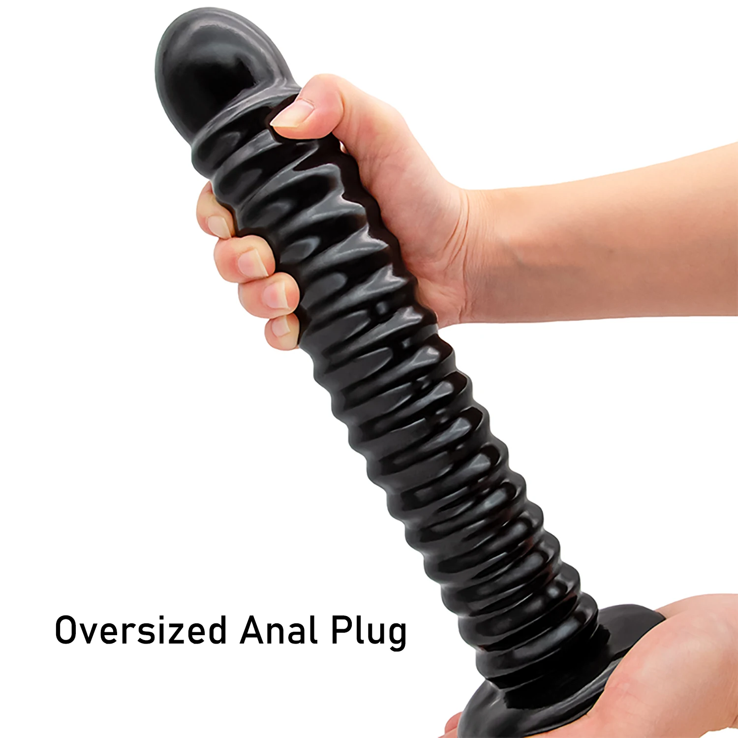 Oversized Anal Plug Dildo Stimulate Anus and Vagina Soft Butt Plug Masturbator Long Anal Dilator Penis with Suction Cup Sex Toys