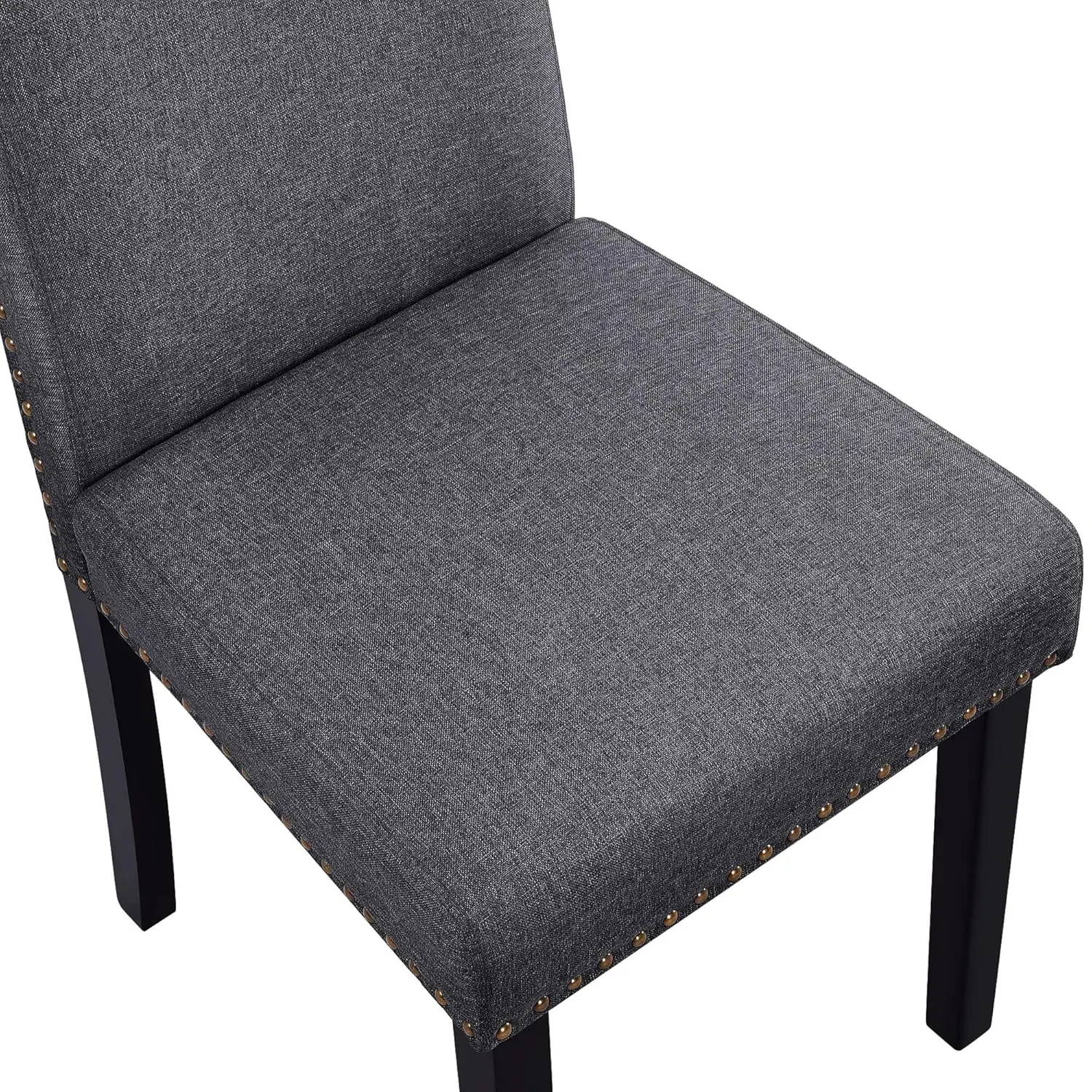#Rubber Wood Leg Armless Dining Chairs Non-Woven Fabric Kitchen Living Hotel Reception Set