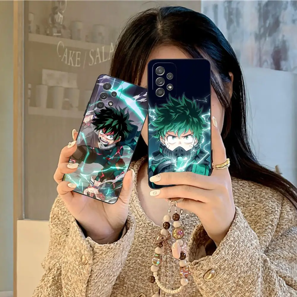 MHA Izuku Deku Phone Case for Samsung Galaxy M55 54 42 35 34 33 32 23 22 15 14 13 12 F55 5G Soft TPU Shockproof Cover
