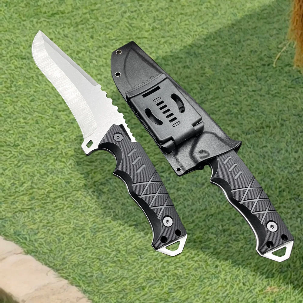 

Kydex Sheath Knife 9CR18MOV Blade Nylon Fiber Handles Tactics Hunting knife High Hardness Outdoor Wilderness Camping EDC Tools