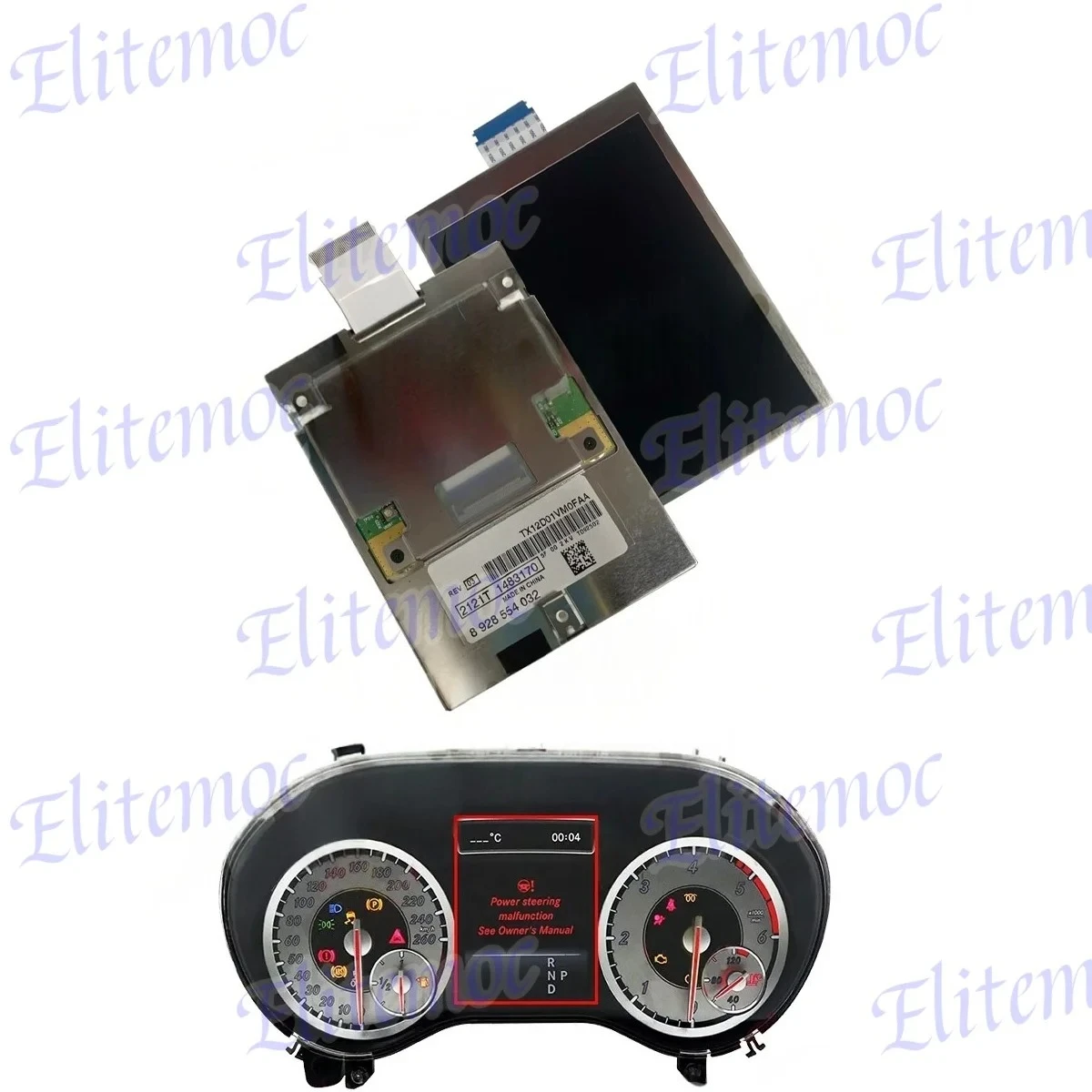 

TX12D01VM0FAA 4,8-дюймовый ЖК-дисплей для Mercedes W176 A Class, замена экрана приборной панели