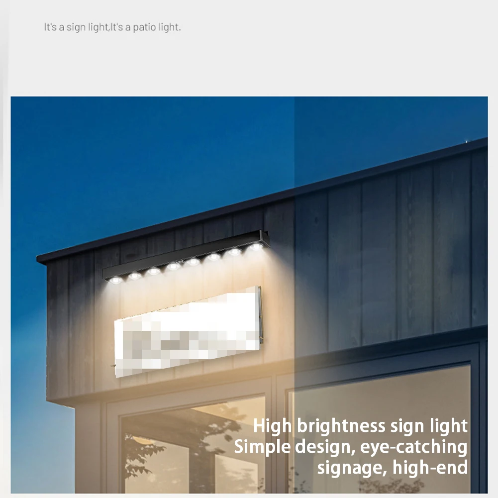 Solar Powered LED Corridor Stair Light IP54 Waterproof Garden Landscape Light 2200mAh Address Sign Light for Courtyard Lighting