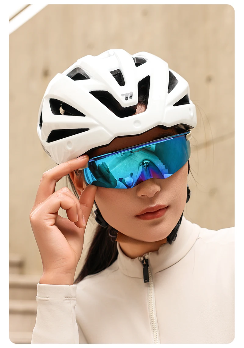 WEST BIKING Aero Beak Fahrradbrille HD-Beschichtung TR90-Rahmen Winddichte Fahrradsonnenbrille UV400-Schutz für Rennrad MTB Laufen – Detail 27