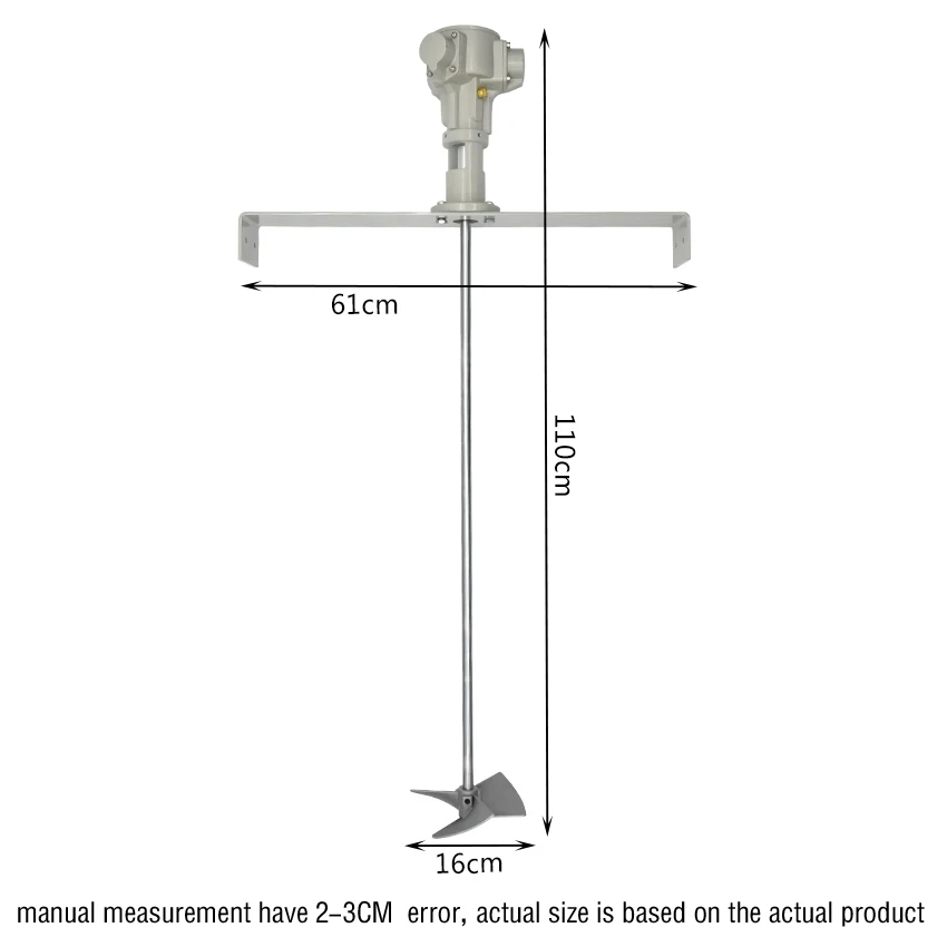 Agitatore pneumatico Miscelatore per serbatoio da 200/400 litri 50-3200 giri/min Miscelatore per vernice a velocità regolabile Agitatore per