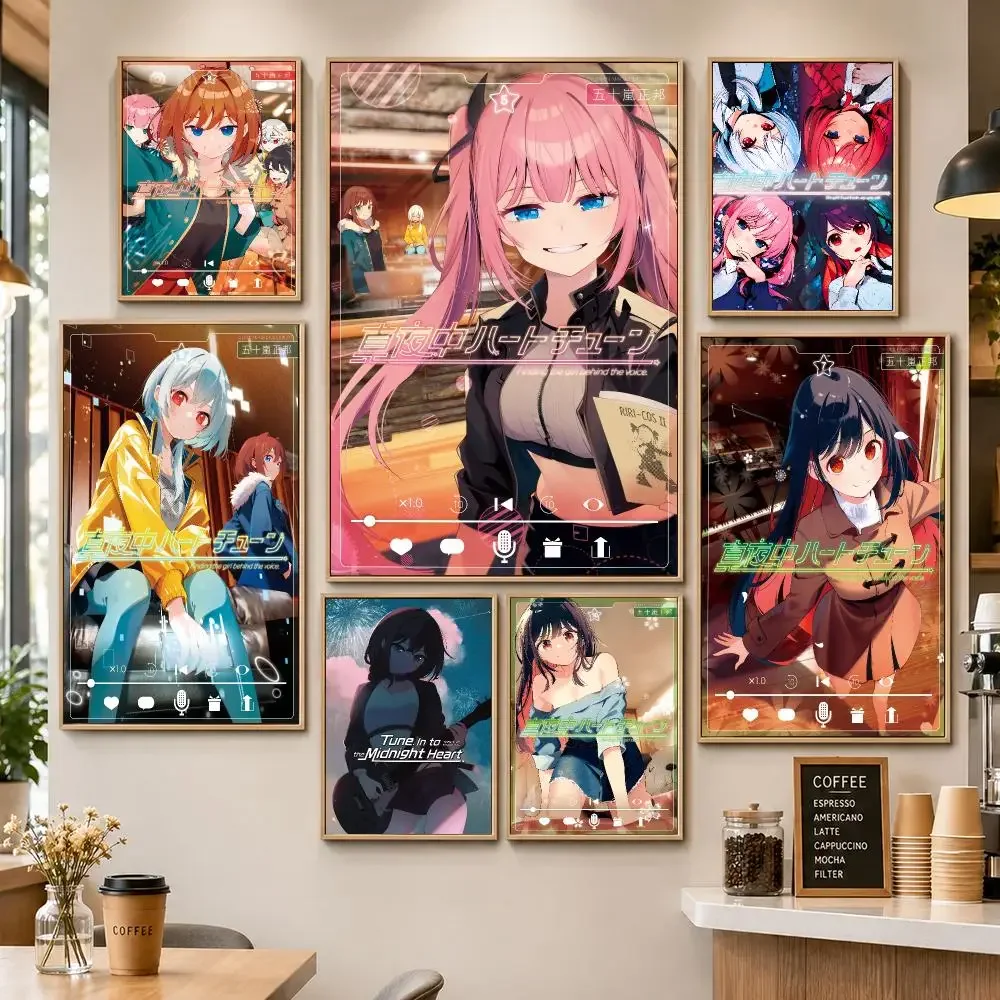 Anime Midnight Heart Tune Romance Poster HD Wall Decor Apartment Dorm Office Cafe Bedroom Home Gift