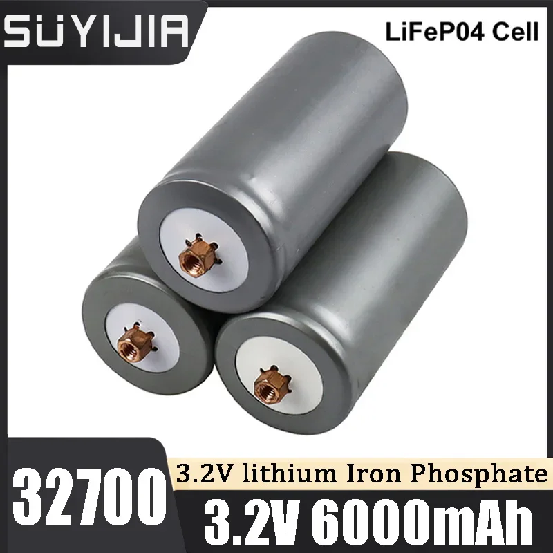 32700 100% Original 6000mah 3.2V Lifepo4 Rechargeable Battery High Quality Large Capacity Lithium Iron Phosphate Power Battery