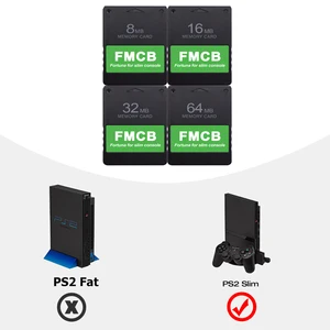 Bitfunx Fortune FMCB بطاقة ذاكرة McBoot مجانية لوحدة التحكم في الألعاب Sony Playstation2 PS2 Slim Game أعلى 8 مبيعا لوحة PS2 نحيفة - No3