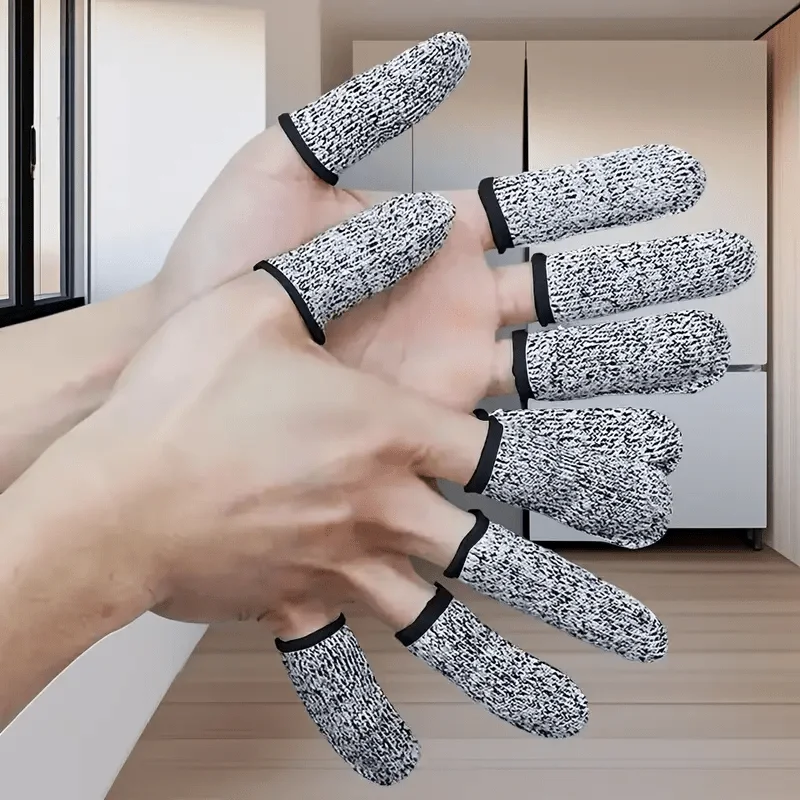 10pcs Reusable Finger Guards | Durable & Wear-Resistant for Industrial Use, Crafting, Sewing, Gardening & Kitchen Tasks