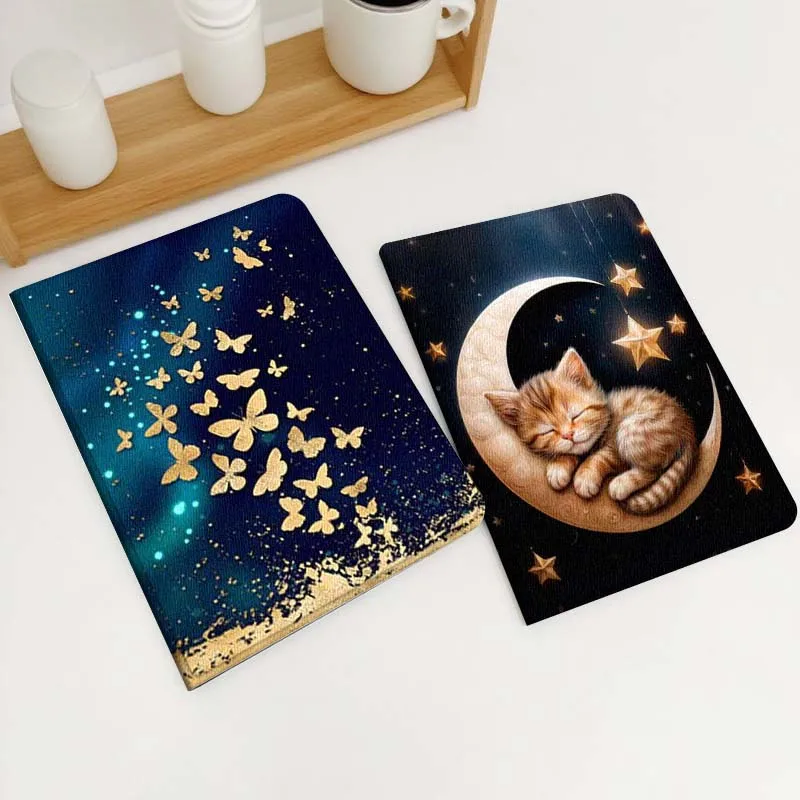 

Cat Moon Butterfly Art For Xiaomi Redmi Mi Poco Pad 2 5 6s 7 7s Ultra Pro Max 14 12.4 12.1 inch Soft Tablet Case Gift