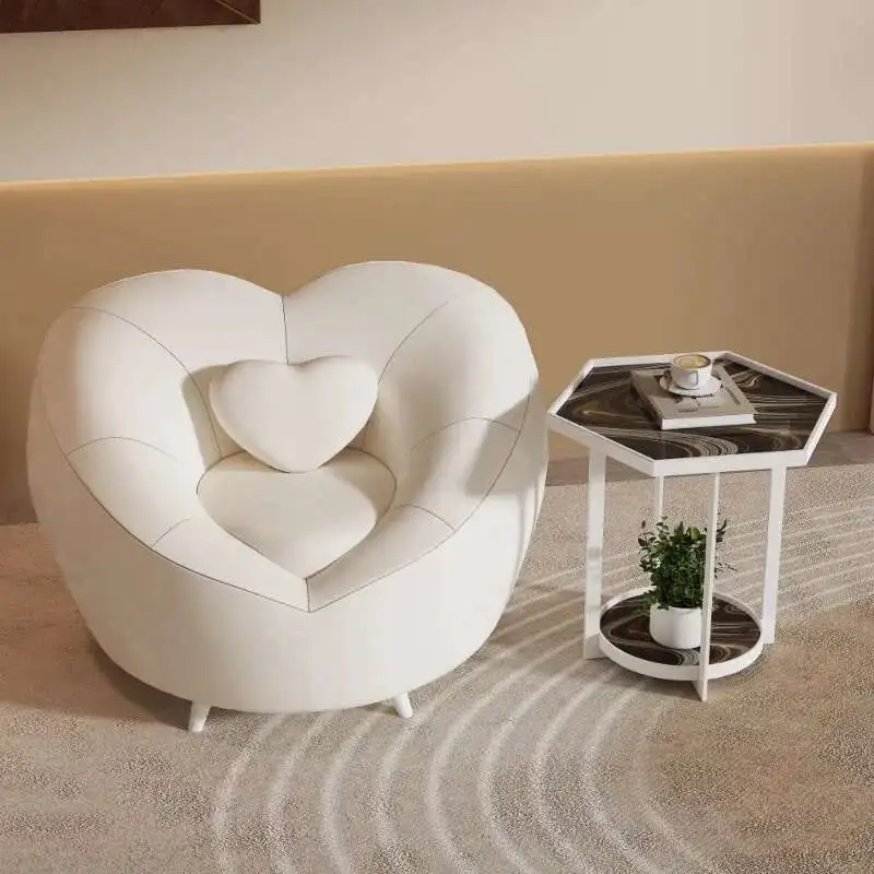 

Cute White Living Room Chairs Accent Nordic Luxury English Aesthetic Professional Chairs Bar Stools Fauteuil Home Furniture