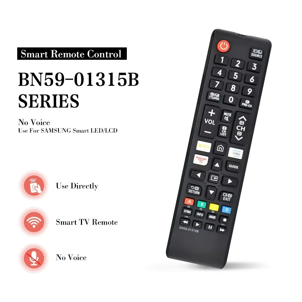 BN59-01315B Replaced Remote Control Compatible for Samsung TVs UE43RU7100 UE49RU7100 UE50RU7100 UE55RU7100 UE75RU7100 UE43RU7105