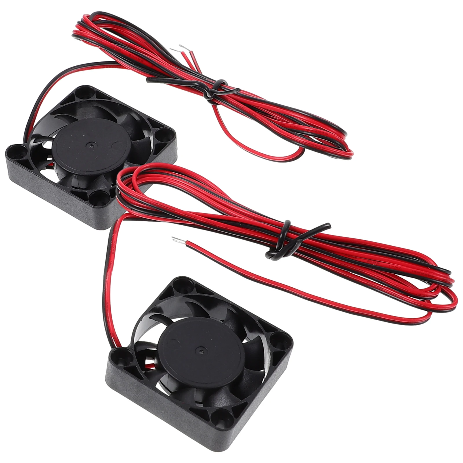 

2pcs 3D Printer Fan Super Silent Hydraulic Sleeve Bearing Cooling Fans Easy Installation Black Negative Red Positive Car