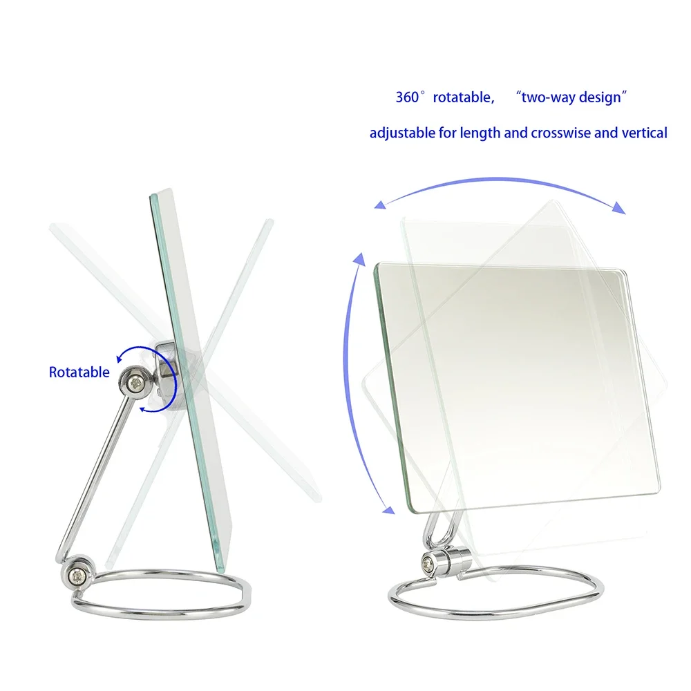 Tushengtu 360 graden draaibare desktop make-upspiegel Home Dressing Mirror Cosmetische Lady Gift Sterk gevoel voor stijl