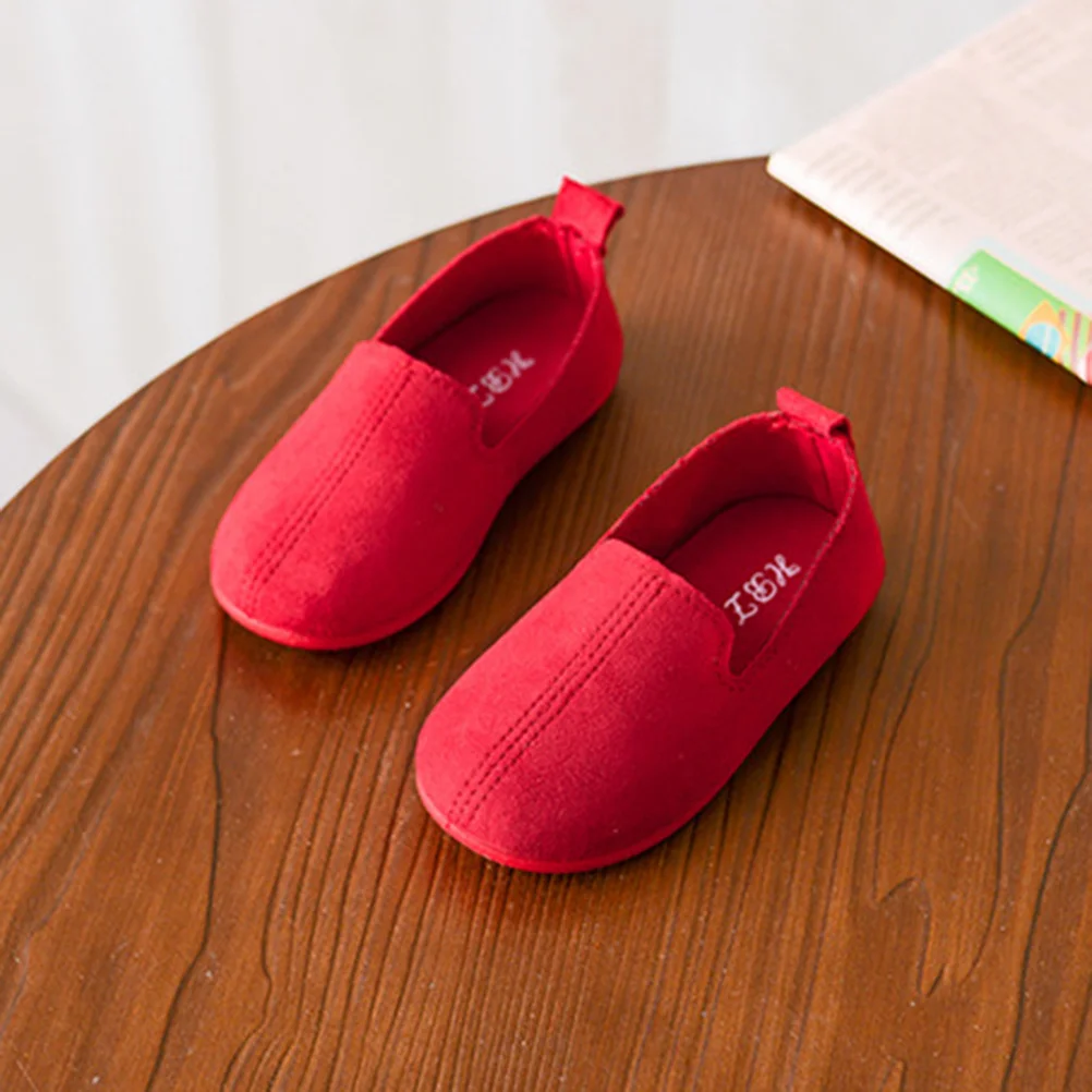 

1Pair Kids Sneakers Comfortable Casual Toddler Shoes for Spring Summer Size 24 Red Cute Design Safe for Kids Skin