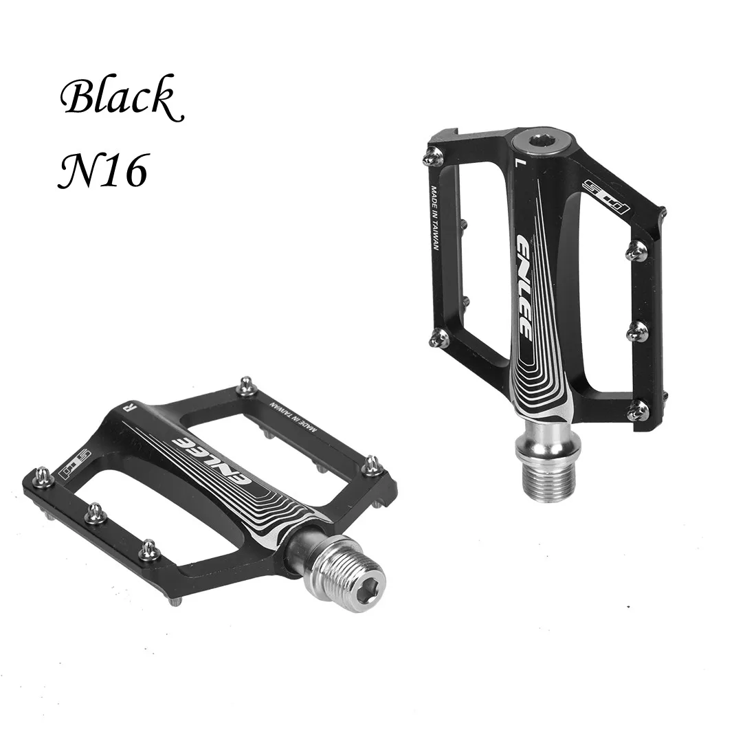 Enlee Fahrrad pedal Mountainbike Aluminium legierung CNC breite Oberfläche Pei Lin Faltrad Fahrrad zubehör