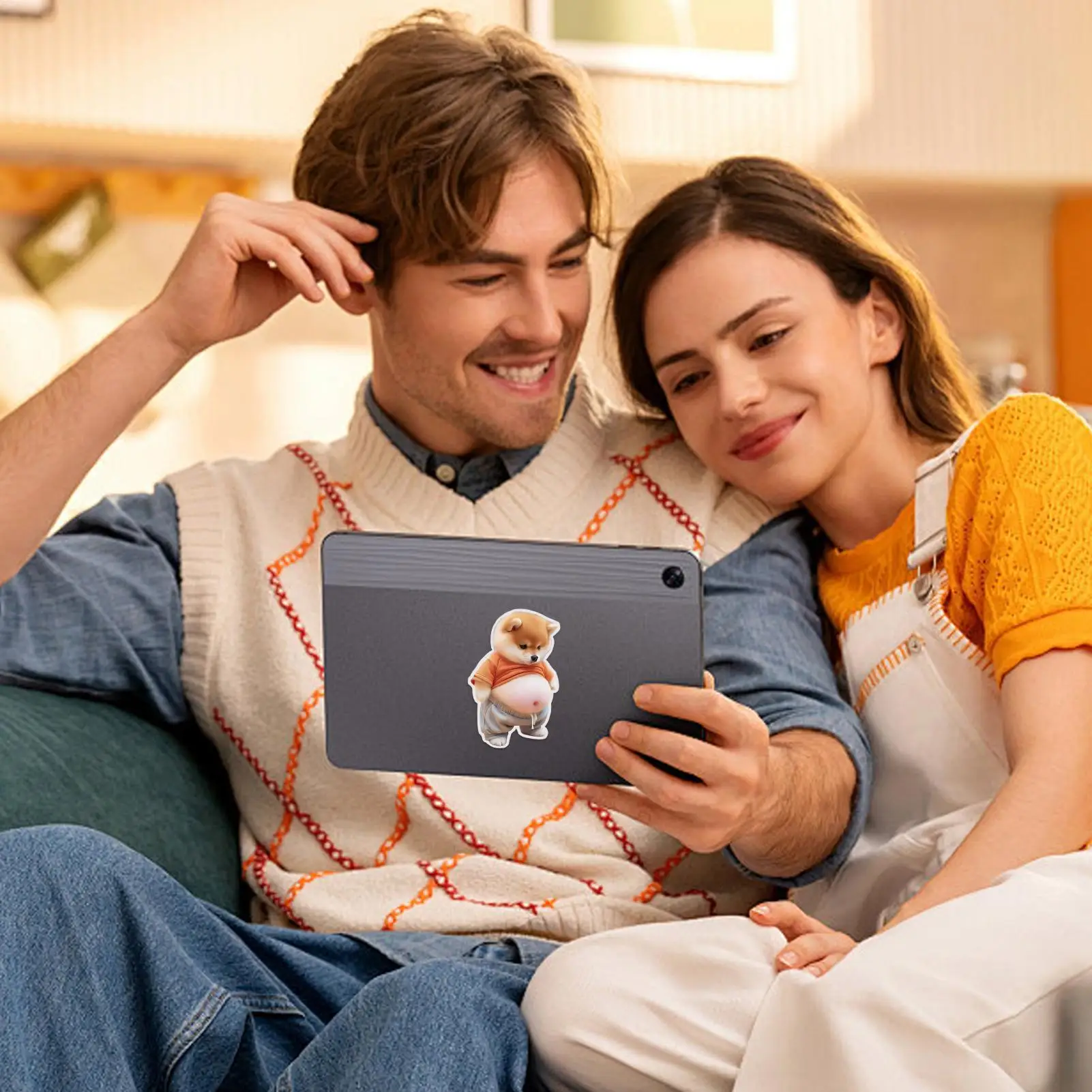 3D Stickers Dog Squeeze Belly Phone Case Decals Decorative Stickers For Kids Girls Teens Adults Party Favors Phone Case