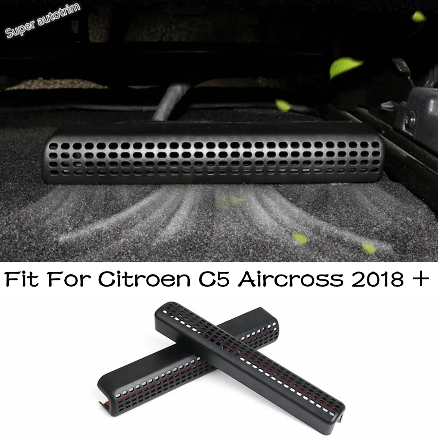 

Under Seat Floor Air AC Conditioning Vent Outlet Dust Cover Protection Plastic Accessories For Citroen C5 Aircross 2018 - 2024