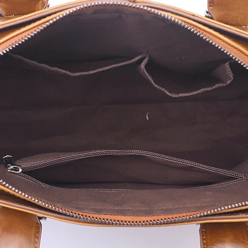 Sac à main rétro en cuir souple pour hommes, sac à bombes de luxe, sac fourre-tout de grande capacité, sac messager lancé par un homme, sac pour ordinateur portable d'affaires