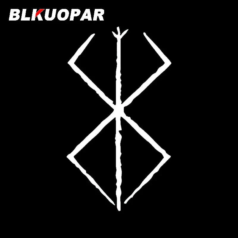 BLKUOPAR 이클립스 데이 구트 룬 자동차 스티커, DIY 비닐, 크리에이티브 데칼, 폐색 스크래치, 자외선 차단 에어컨, 자동차 용품