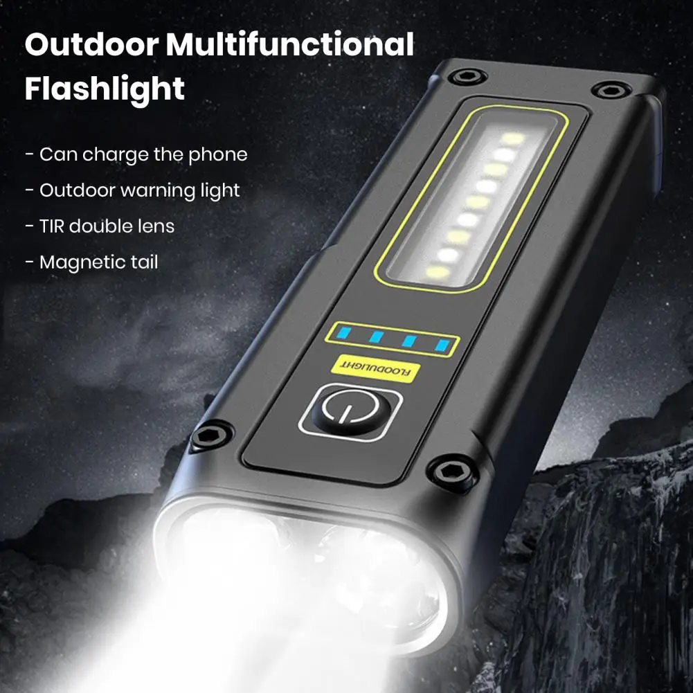 Mini Flashlight Small Size Flashlight Super Bright Led Flashlight with Cob Side Light Waterproof Compact Size for Outdoor