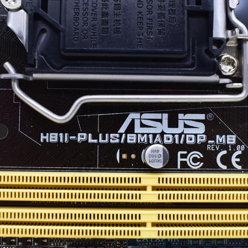 Imagem -05 - Asus-placa-mãe Usada H81i-plus Bm1ad1 Dp_mb i3 4130 Intel H81 Ddr3 Mini-itx Lga 1150 para 4160 4170 4330 4340 4370 4370t